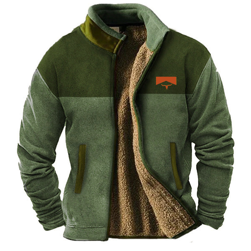 Warme Herren Outdoor Jacke Merino Fleece - IdealeKleiden