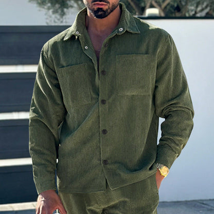 Herren Fleecejacke Warm Praktisch mit Taschen