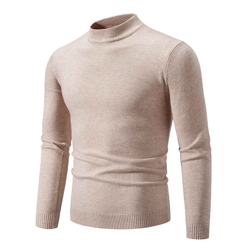 Herren Rollkragenpullover Modern Fein Strick