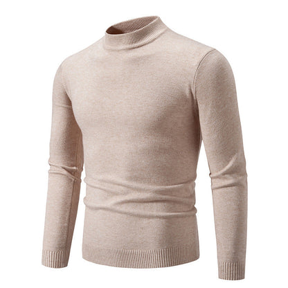 Herren Rollkragenpullover Modern Fein Strick