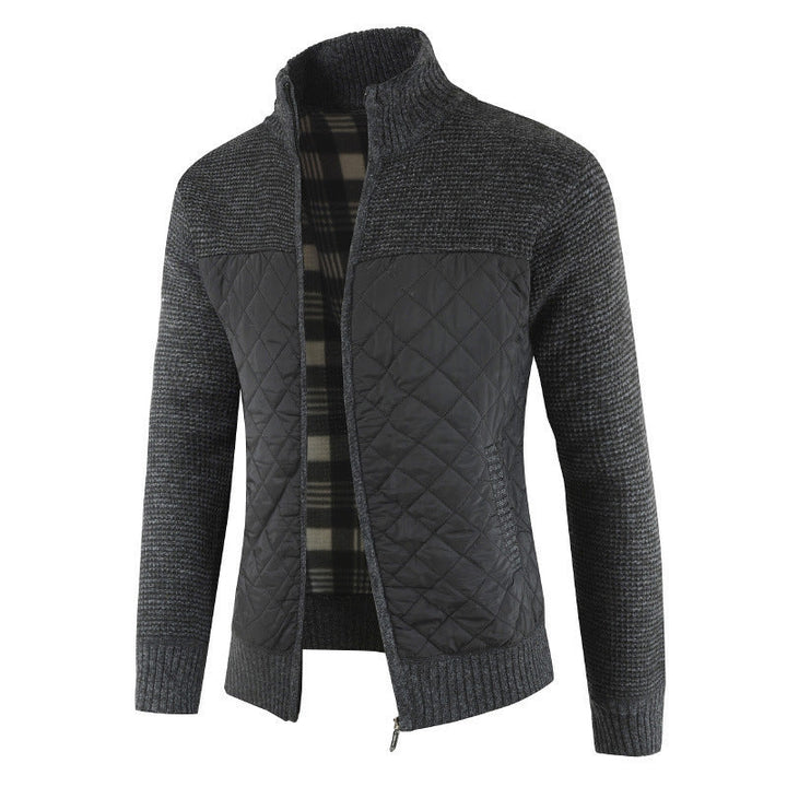 Herren Hybridjacke Modern Strukturiert