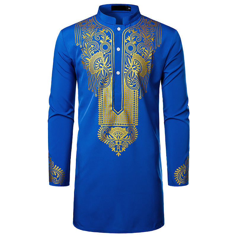Herren Hemd Ethno Style Langarm