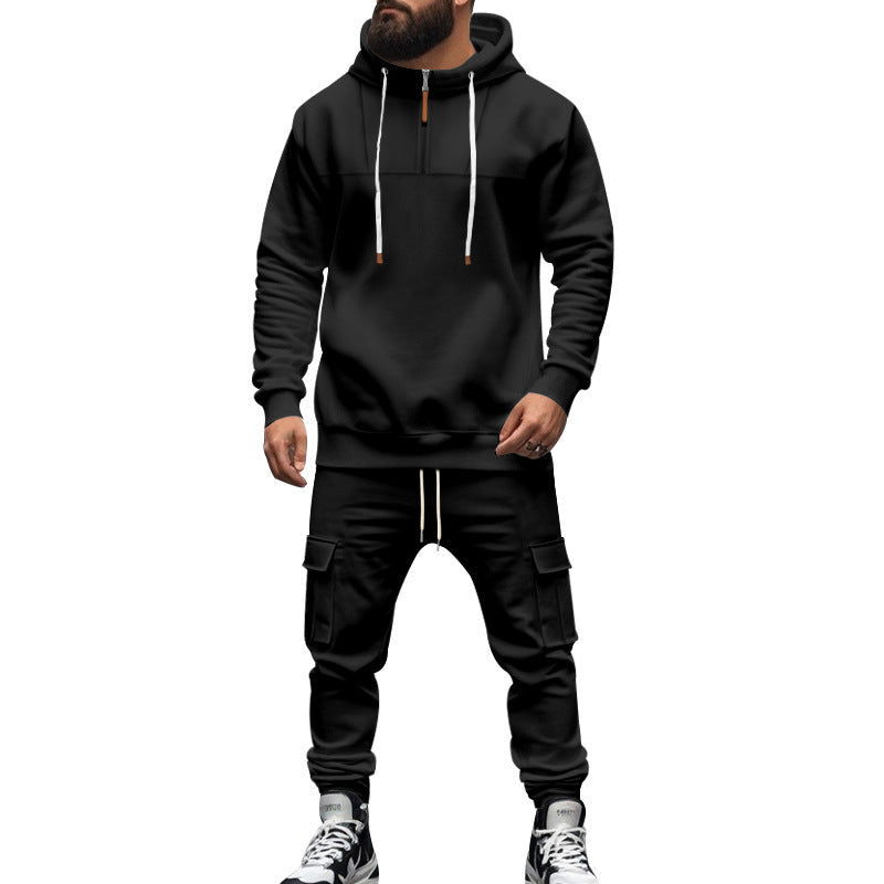 Herren Sportanzug Jogging Modern Reißverschluss Taschen