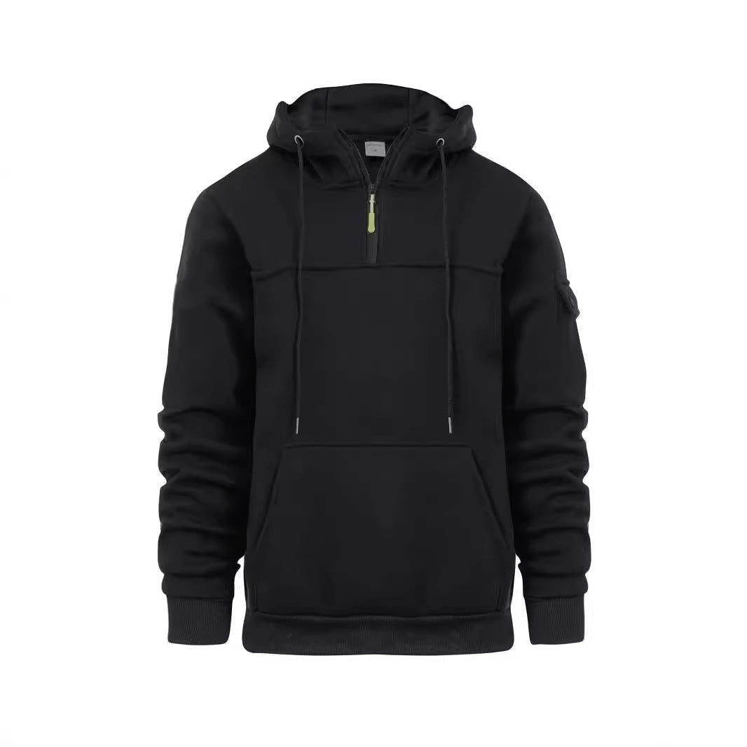 Herren Hoodie Sportlich Mit Taschen