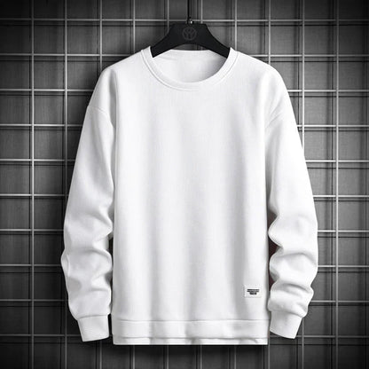 Waffel-Strick Pullover Rundhals Weich