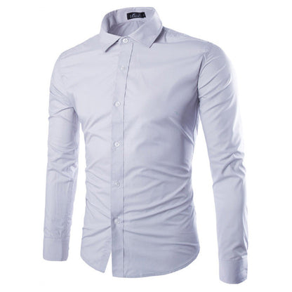 Herren Hemd Elegant Langarm Modern