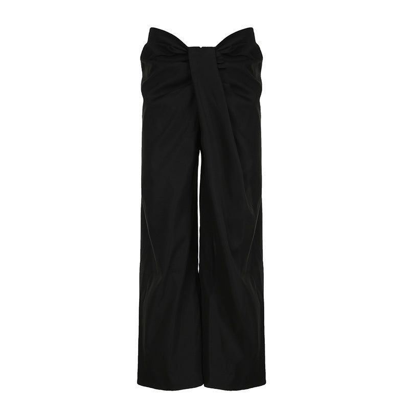 Damenhose High-Waist Palazzo Elegant Faltenrock-Style