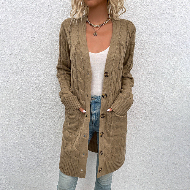Elegante Strickjacke Damen Mode