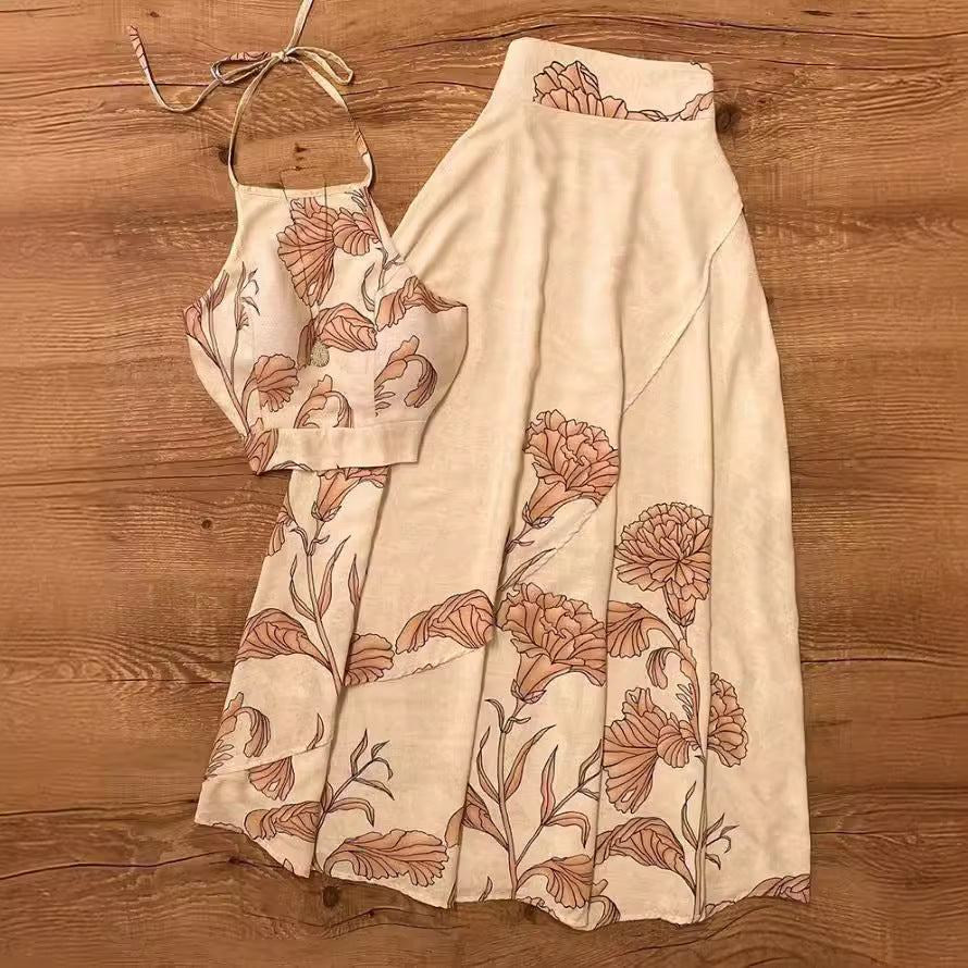 Damen Kleid Set Elegant Maxi-Länge - IdealeKleiden