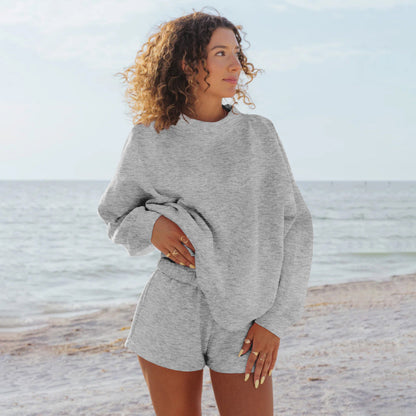 Damen Oversize Sweatshirt Großzügig Komfortabel