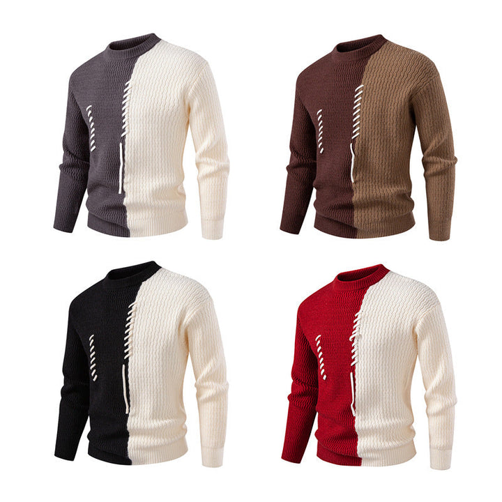 Herren Pullover Modern Struktur Design Einzigartig - IdealeKleiden