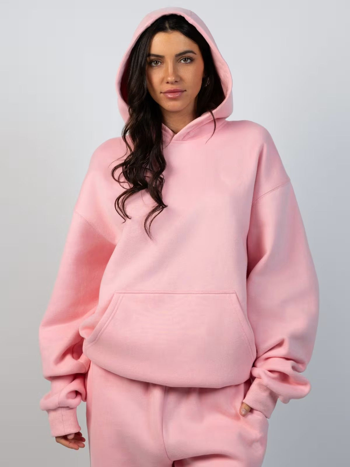 Damen Kapuzenpullover Lässig Oversized Känguru Tasche