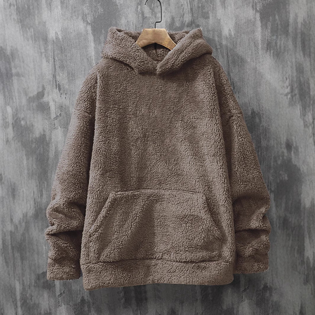 Damen Hoodie Kuschel Fleece Kapuze Tasche