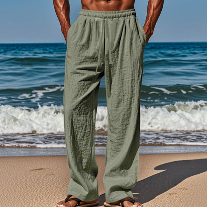 Herren Strandhose Bequem Elastisch Seitentaschen