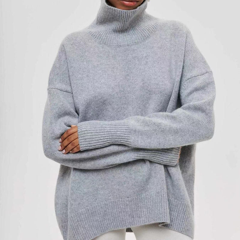 Damen Oversized Pullover Weich Struktur