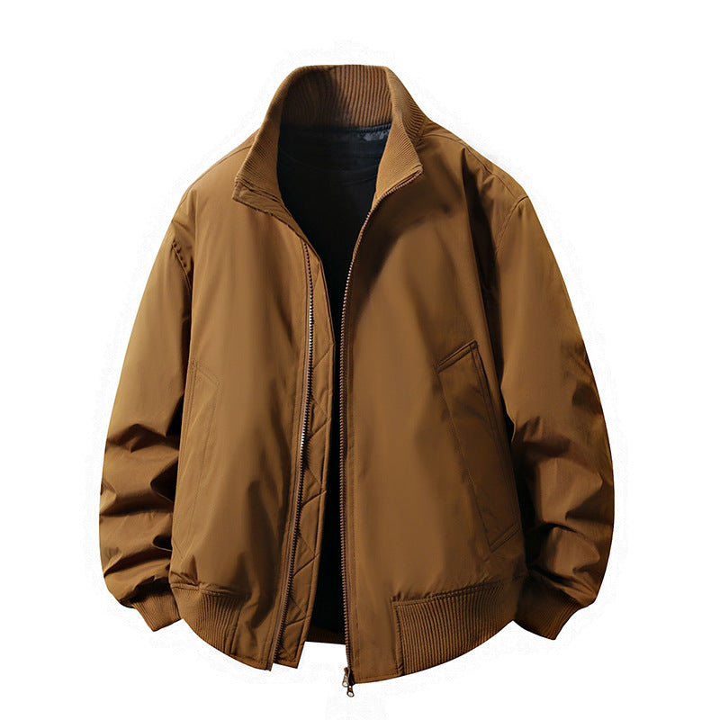 Herren Lederjacke Elegant Slim Fit Design