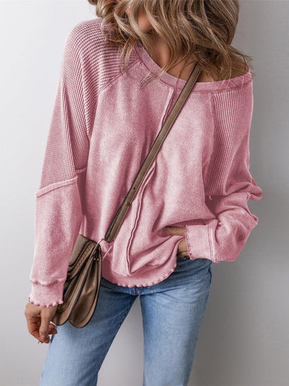 Damen Langarmshirt mit Struktur Optimal für Den Alltag
