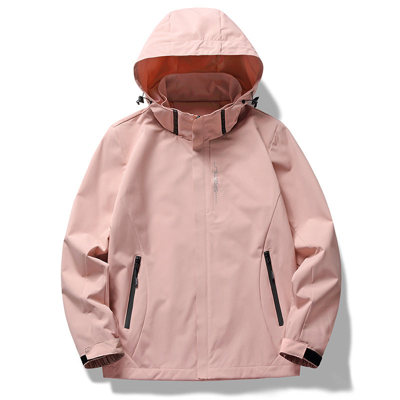 Wasserdichte Damenjacke mit Kapuze und Atmungsaktivem Material