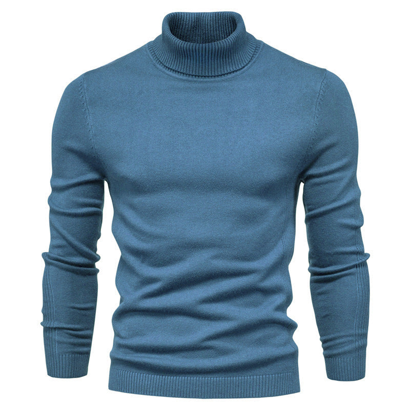 Herren Rollkragenpullover Feinwolle Elegantes Design