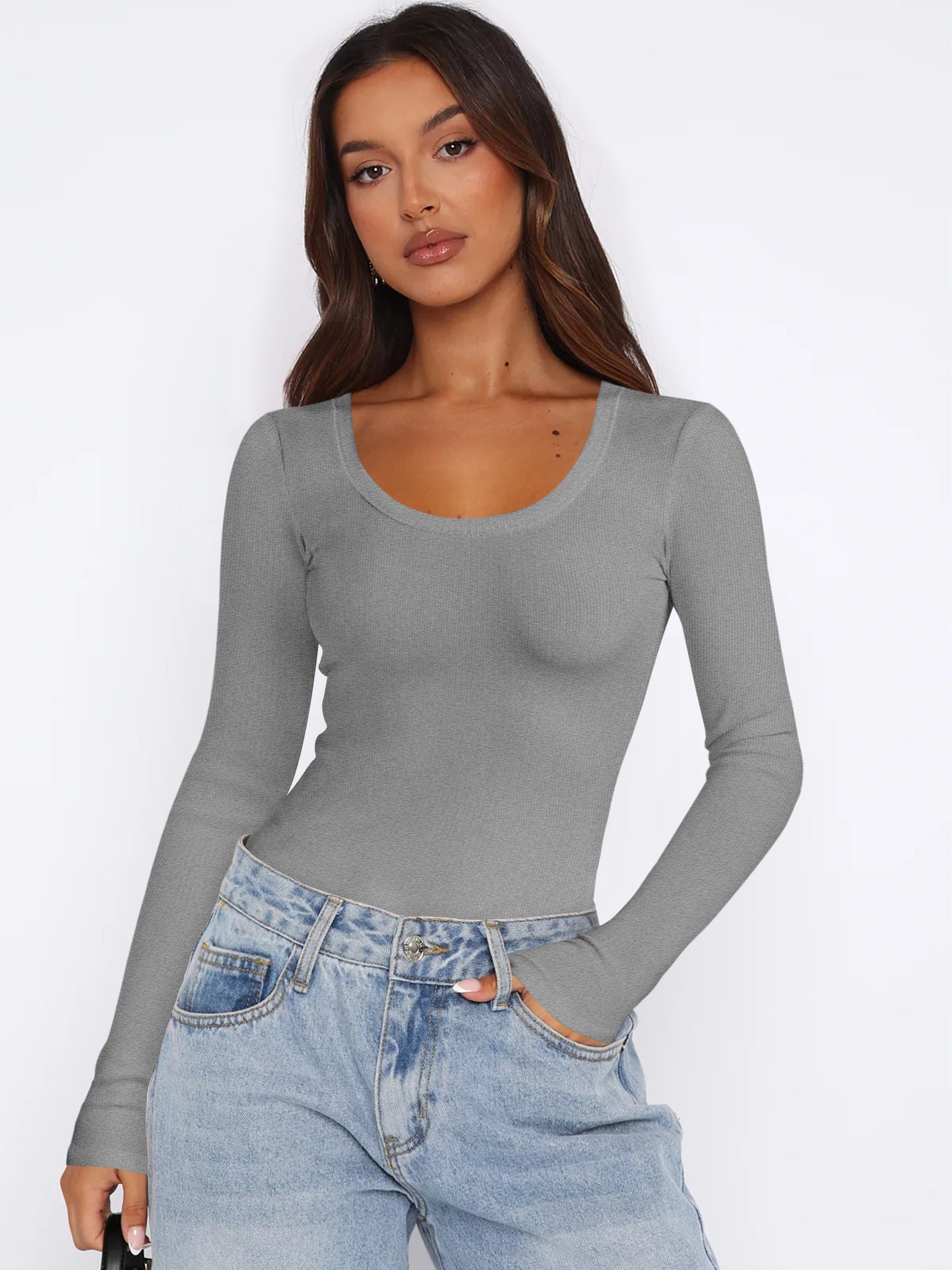 Damen Langarmshirt Elegant Modern Style