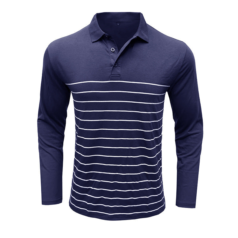Elegante Pique Pullover Slim Fit Streifen Design