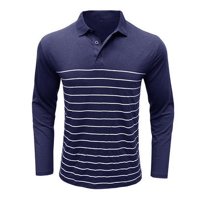 Elegante Pique Pullover Slim Fit Streifen Design