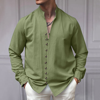 Herren Langarmhemd Modern Knöpfe Elegantes Design