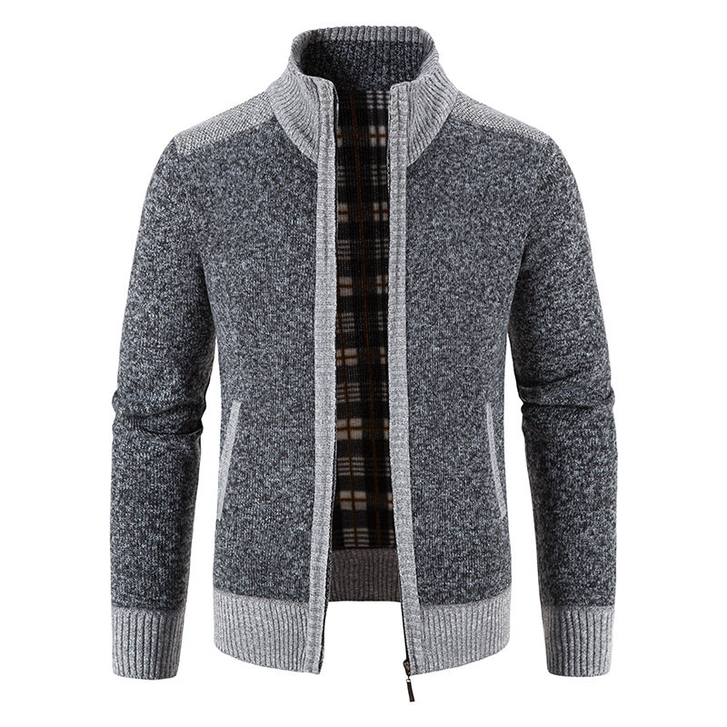 Herren Strickjacke Modern Reißverschluss Elegantes Design