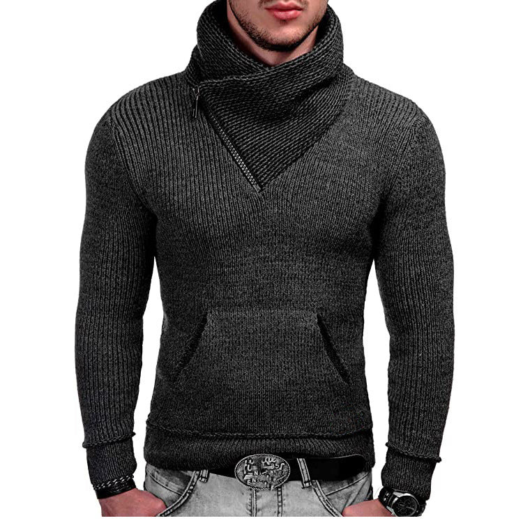 Herren Kapuzenpullover Langarm Asymmetrisch Struktur