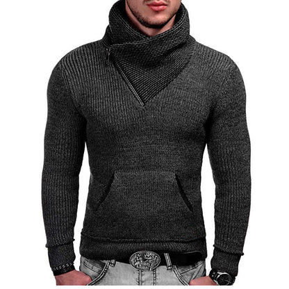 Herren Kapuzenpullover Langarm Asymmetrisch Struktur
