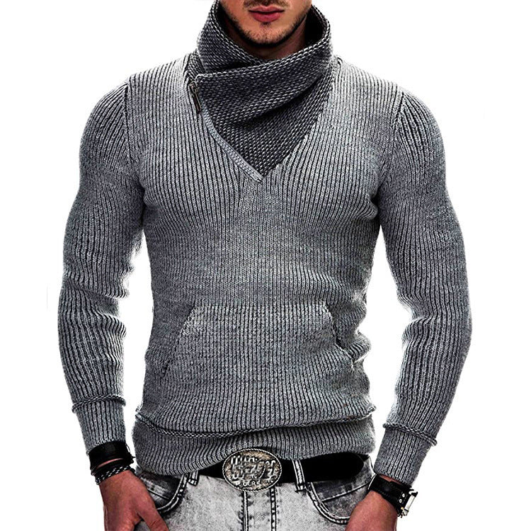 Herren Kapuzenpullover Langarm Asymmetrisch Struktur