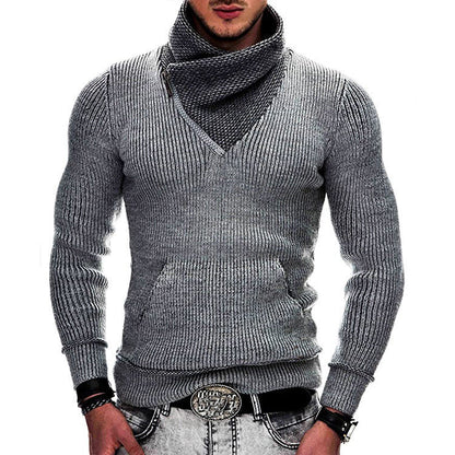 Herren Kapuzenpullover Langarm Asymmetrisch Struktur