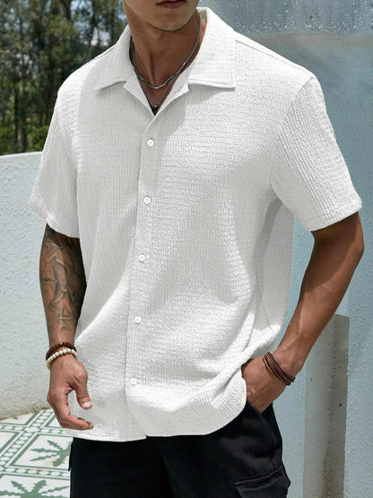 Herren Sommerhemd Modern Kurzarm
