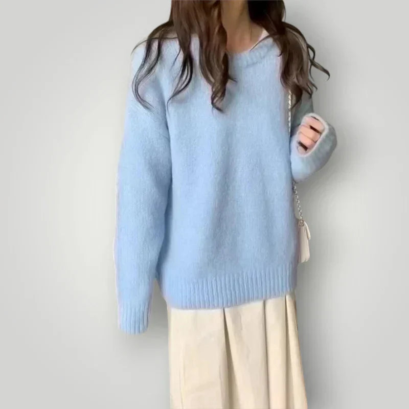 Damen Pullover Warm Strick Design