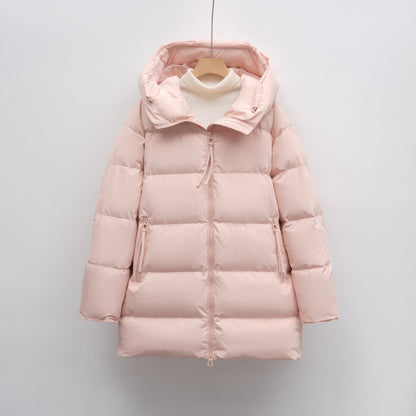 Damen Winterjacke Oversized Kapuze Modern Stil