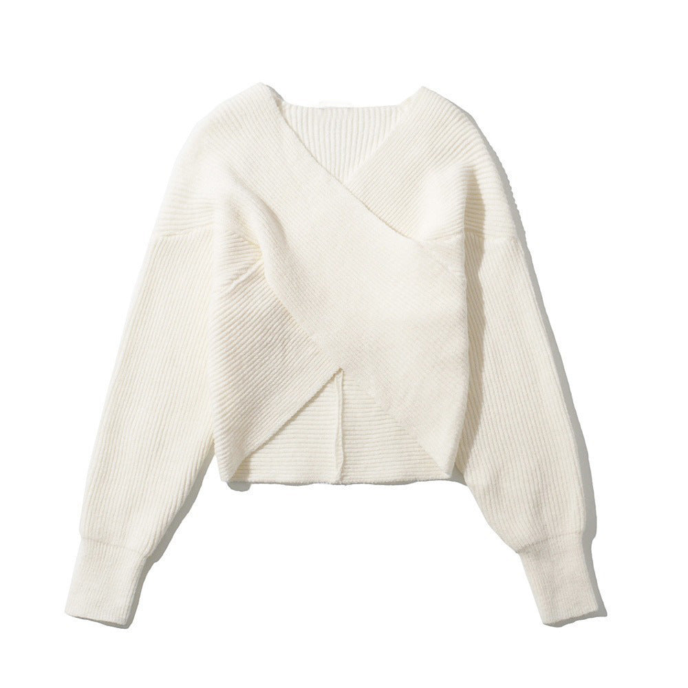 Damen Pullover Fein Strick Moderner Stil
