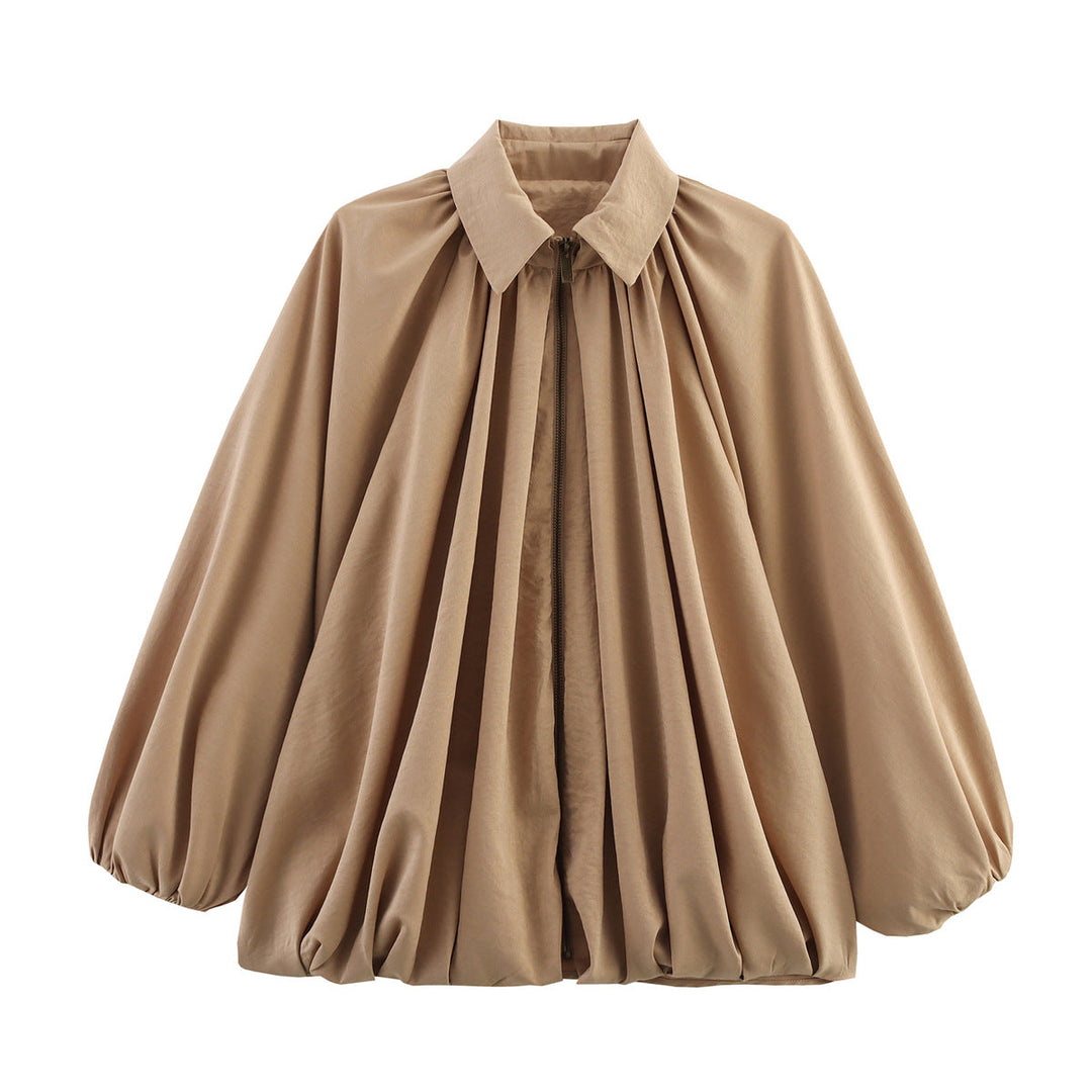 Damen Bluse Oversized Leicht Rüschen Design