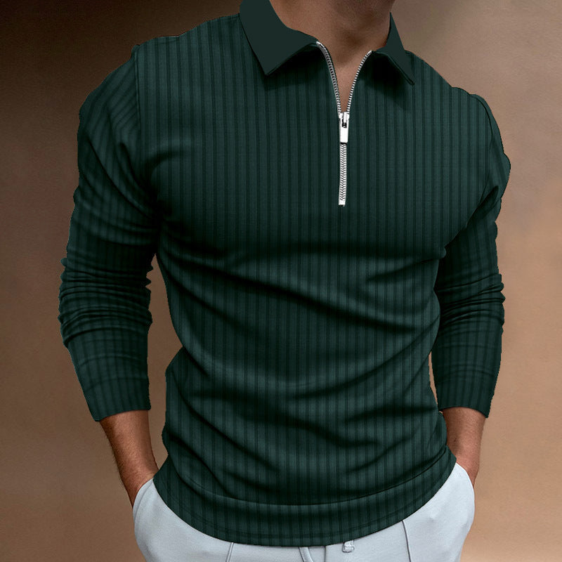 Herren Poloshirt Elegantes Design Strukturiert
