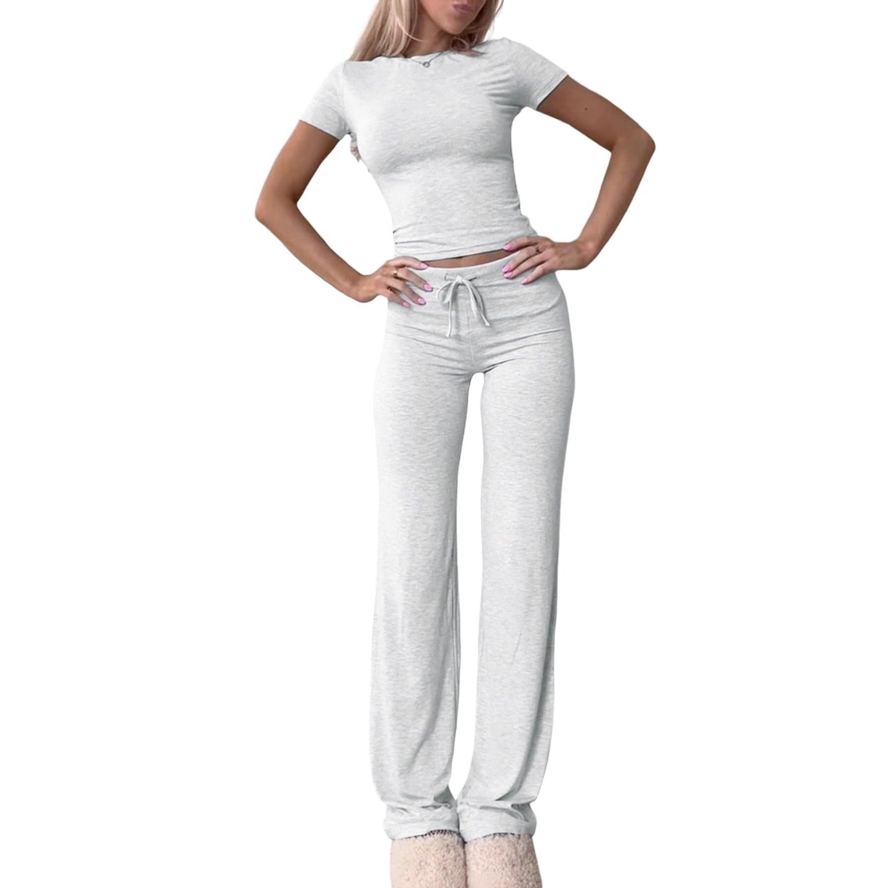 Damen Lounge Set Figurbetonter Style Bequem - IdealeKleiden