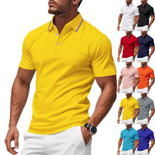 Herren Poloshirt Modern Kragen Feuchtigkeitsregulierung - IdealeKleiden