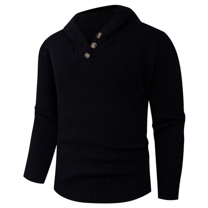 Herren Pullover Schalkragen Elegantes Design
