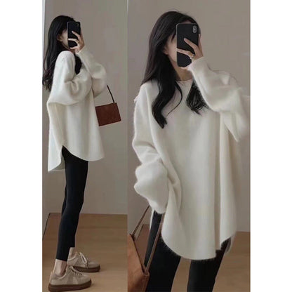 Damen Pullover Herbst Oversized Modell - IdealeKleiden