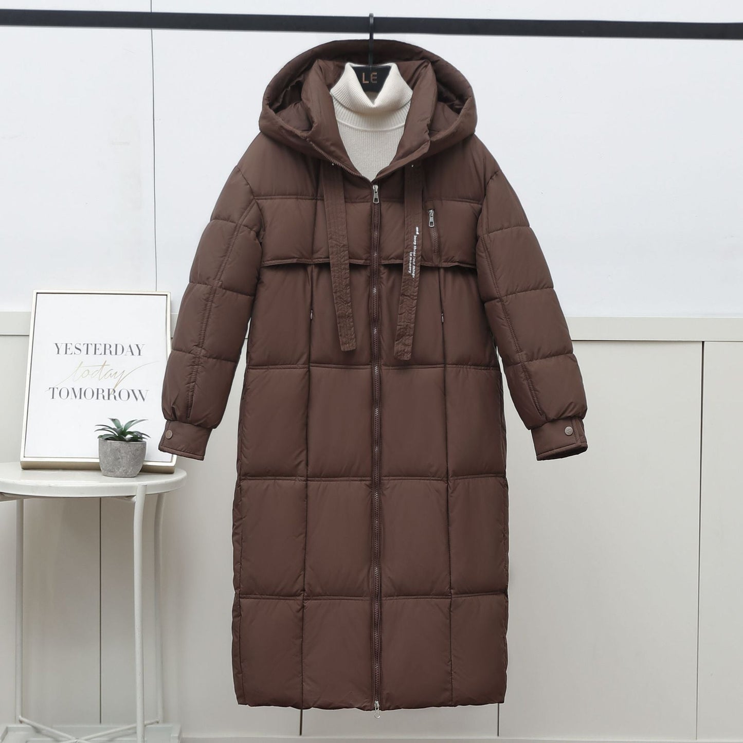 Damen Daunenparka Lang Warm Winter