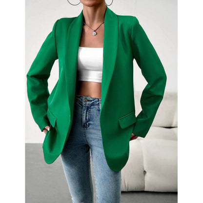 Damen Blazer Figurbetont Elegant Lang