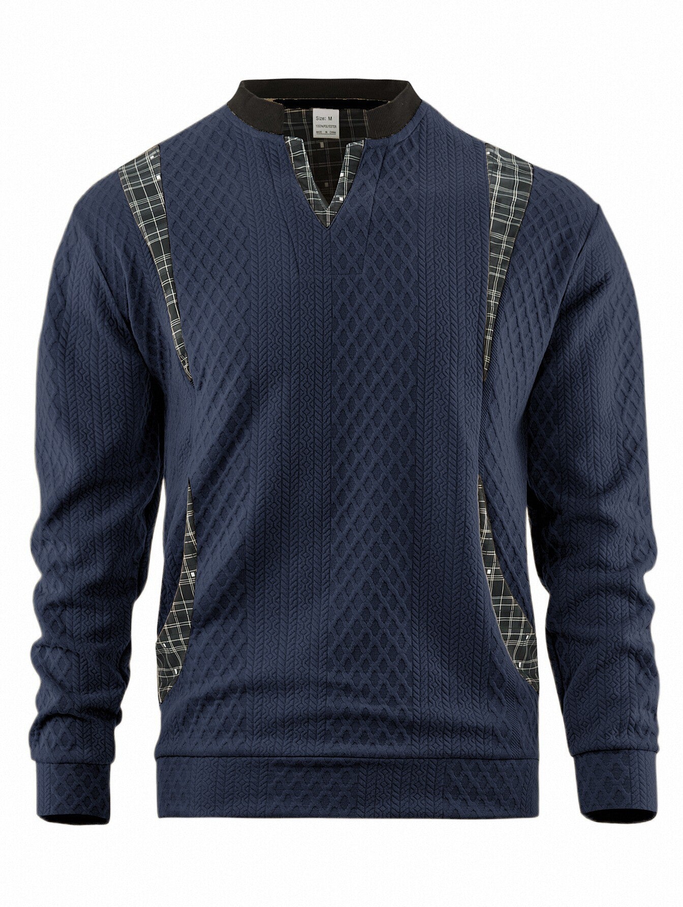 Herren Strickpullover Modern Karomuster Elegantes Design