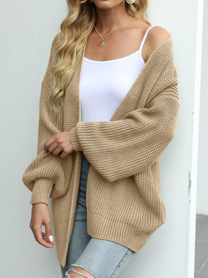 Damen Strickjacke Oversized Großzügig Schnitt