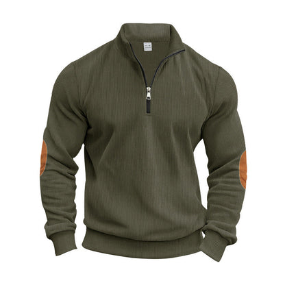 Herren Strickpullover Modern Reißverschluss Elegante Optik