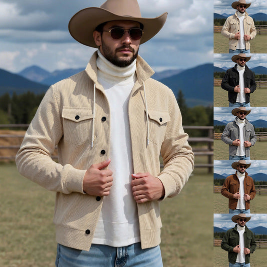 Herren Strickjacke Lässig Modern Stehkragen - IdealeKleiden