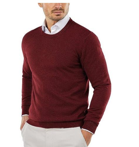 Herren Pullover Rundhals Elegantes Design Baumwolle