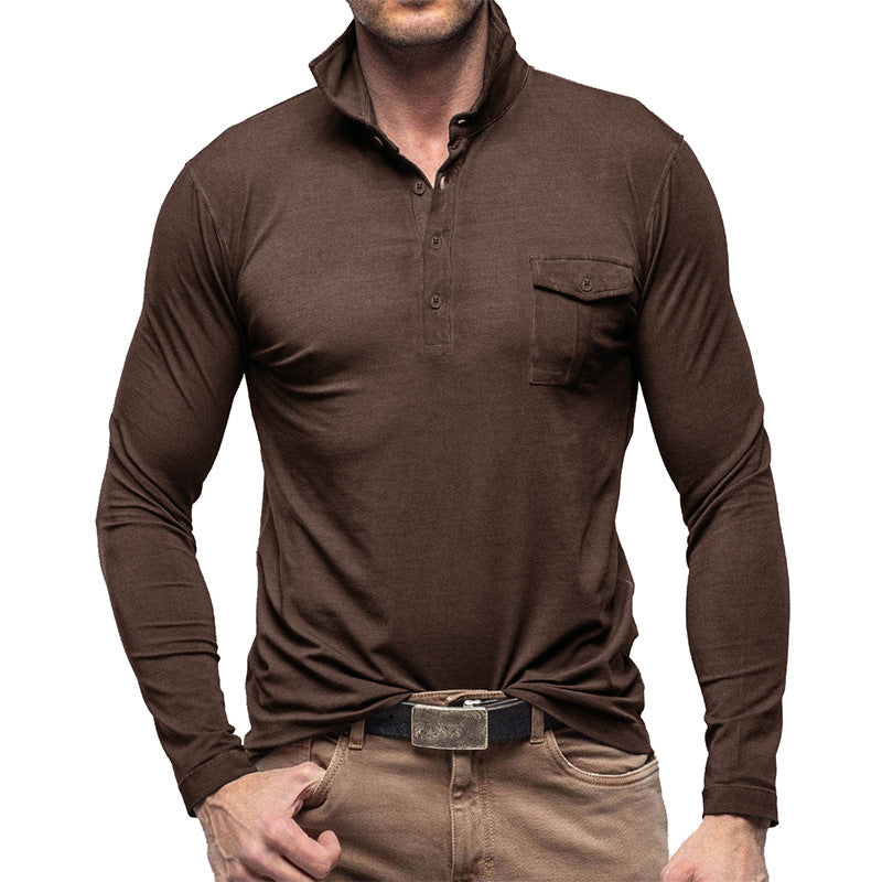 Herren Hemd Lange Ärmel Moderner Stil